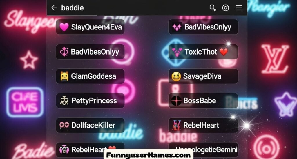 Baddie Usernames That Slay The Feed, Not Just The Game