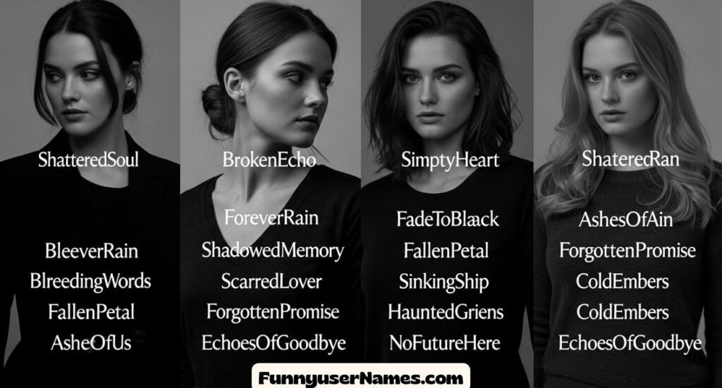 Bold Sad Usernames For Heartbreak, Emo Vibes