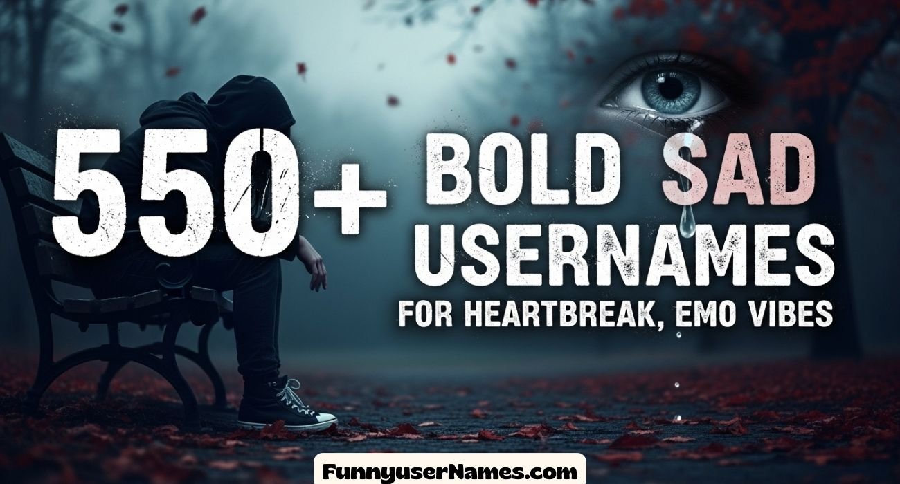 Bold Sad Usernames For Heartbreak, Emo Vibes