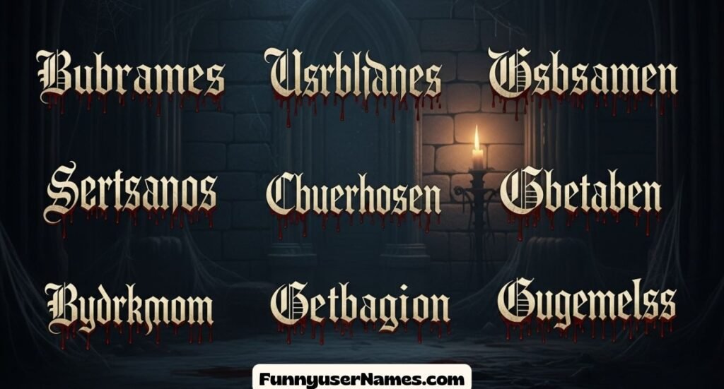 Epic Goth Usernames That Bleed Vibes