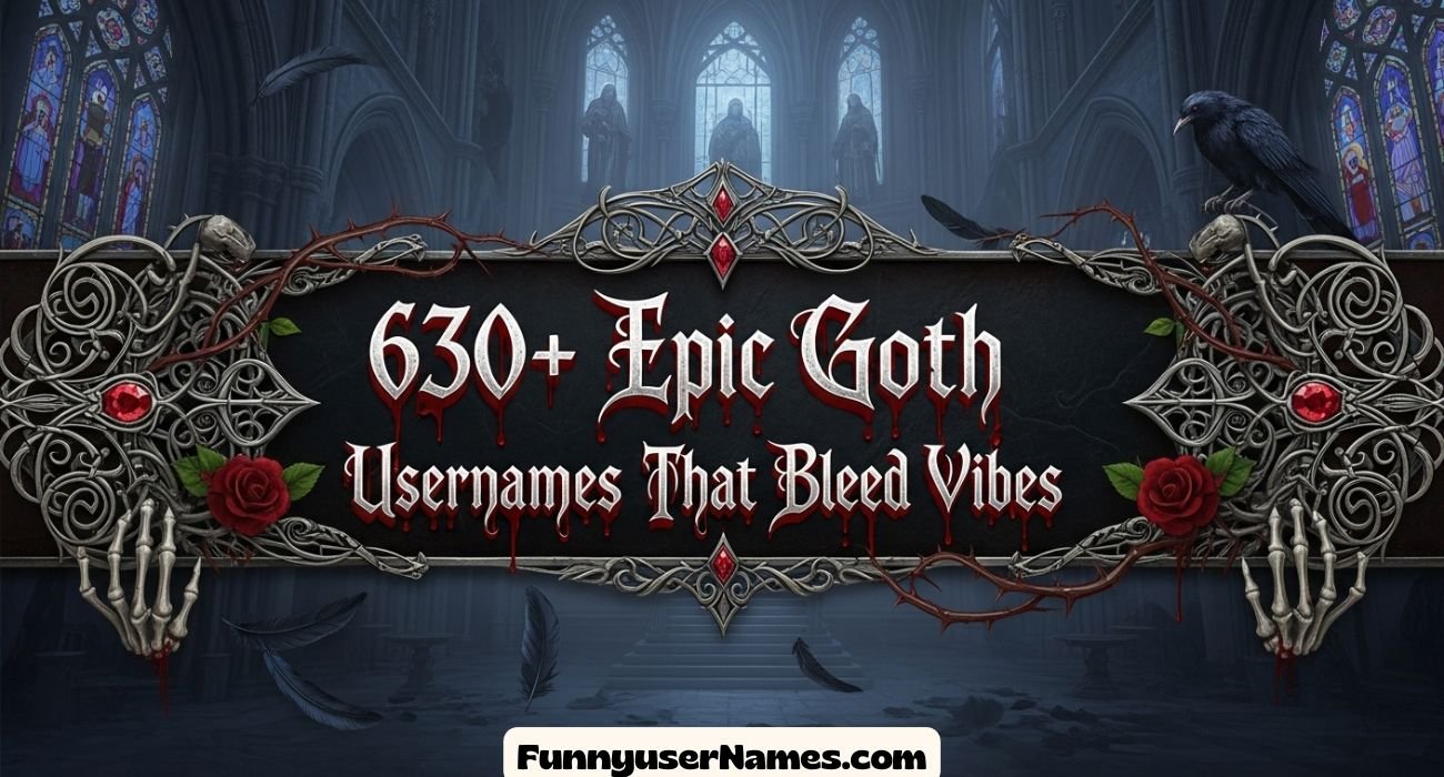 Epic Goth Usernames That Bleed Vibes